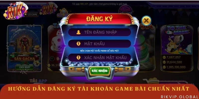 Các bước đăng ký chơi game bài nhanh chóng, đơn giản